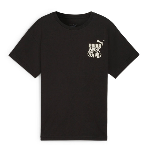Puma Kinder ESS+ MID 90s Graphic Tee B "Schwarz"