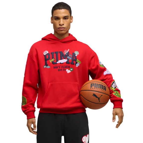 Puma HooperHotline Pullover Hoodie "For All Time Red"
