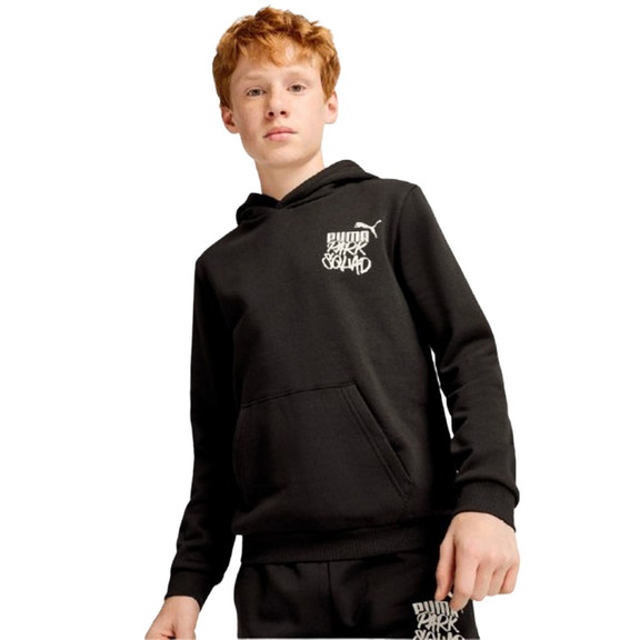 Puma Junior ESS+ MID 90er Hoodie FL B "Schwarz"
