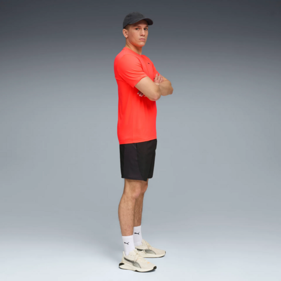 PUMA M TAD ESS SOLID CAT TEE LC "Glowing Red"