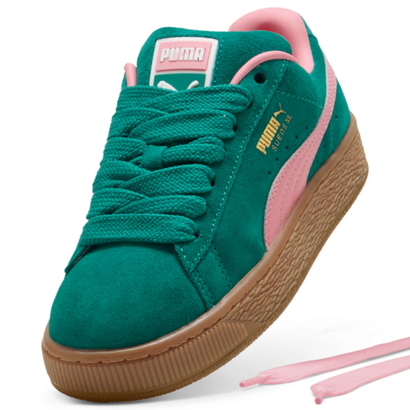 Puma Suede XL Jr  "Wild Green-Pinkscape"