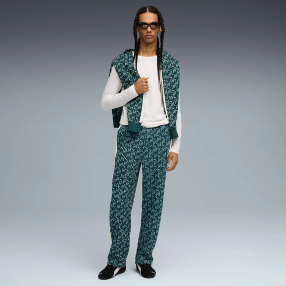 Puma T7 AOP Relaxed Track Pants PT "Green Terrain"