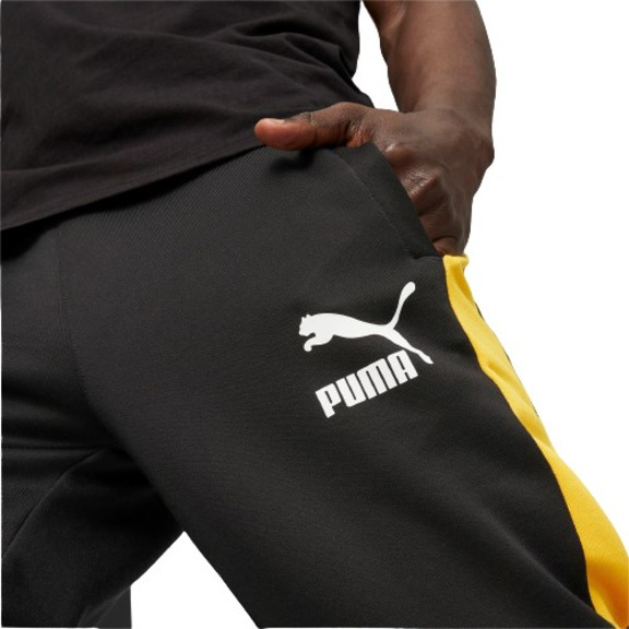 Puma T7 ICON Track Pants "Black-Hot Heat"