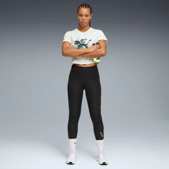 PUMA W GREEN TERRAINS FASHION GRAPHIC TEE "Sage Frost"