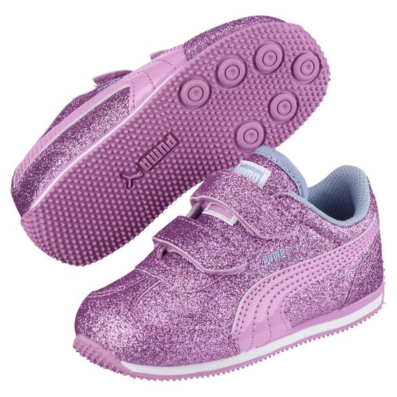 Puma Whirlwind Glitz V Kids Trainer (Orchid/CERULEAN)