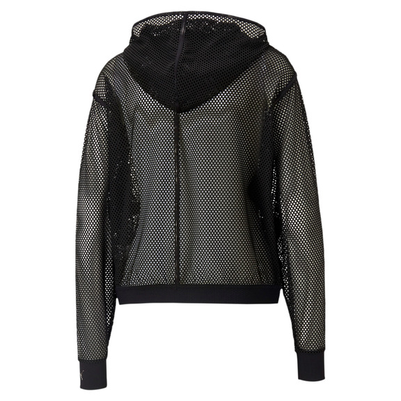 Puma Wn\'s Train Untmd Mesh Hoodie Black