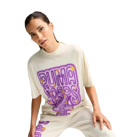 Puma Frauen Basketball Art-Hitect Sparkle Trophy Tee 1 "Alpine Snow"