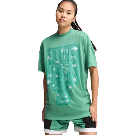 Puma Frauen Basketball Art-Hitect Sparkle Trophy Tee 1 Jade Frost