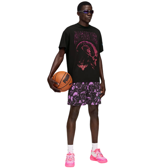 Puma x LaMelo World Tour-nament AOP 7" Short "Pure Magenta-AOP"