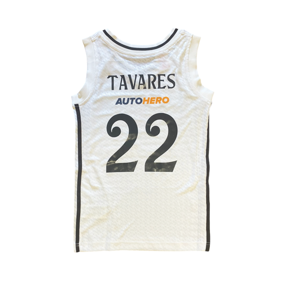 Real Madrid Camiseta Basket Niñ@ 1a Equip 24/25 # 22 TAVARES #