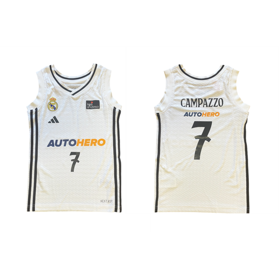 Real Madrid Camiseta Basket Niñ@ 1a Equip 24/25 # 7 CAMPAZZO #