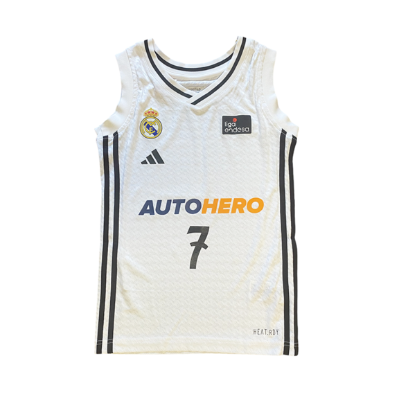 Real Madrid Camiseta Basket Niñ@ 1a Equip 24/25 # 7 CAMPAZZO #