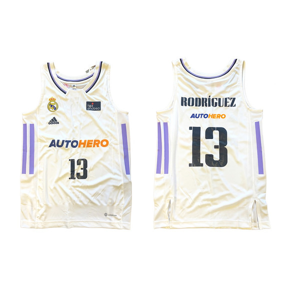 Real Madrid Camiseta Basket Niñ@ 1a Equipación # 13 RODRÍGUEZ
