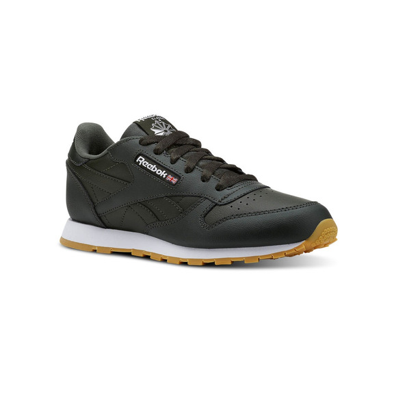 Reebok Classic Leder Kinder (Gum-Dark Cypress/White)