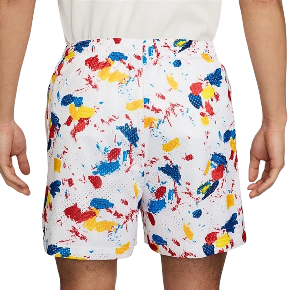 Nike Men's Dri-FIT 5" Practice Mesh Basketball Shorts "White"