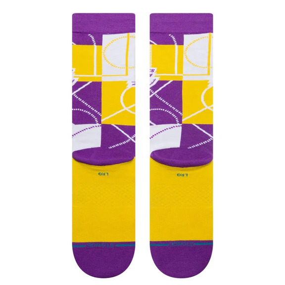 Stance Casual NBA Zone LAL Crew Socken