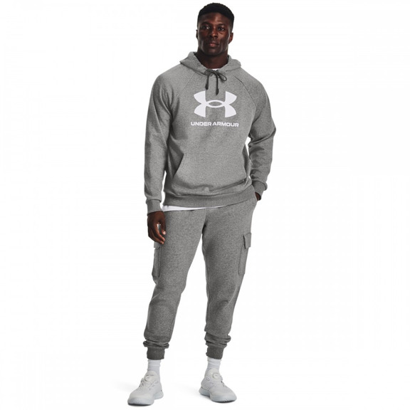 Hoodie UA Rival Fleece Logo "Grey"