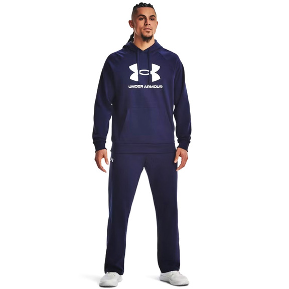 Hoodie UA Rival Fleece Logo "Navy"