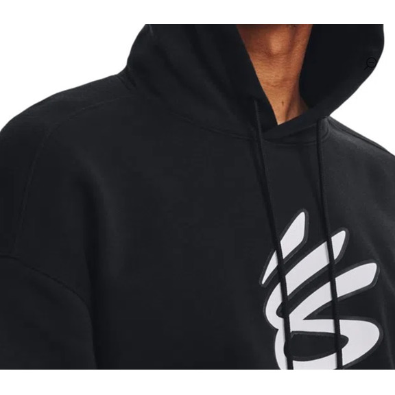 UA Curry Big Splash Pollover Hoodie "Black-White"