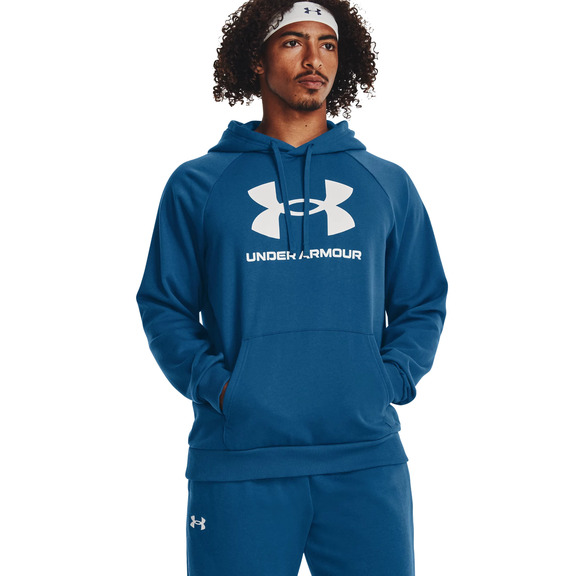 UA Herren Rival Fleece Logo Hoodie "Varsity Blue"