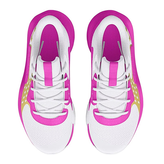Unter Armour GS Jet \\'23 Jr. "White VividMagenta Gold"