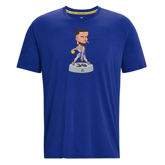 Unter Armour Herren Curry Bobblehead Kurzarm Tee "Blau"