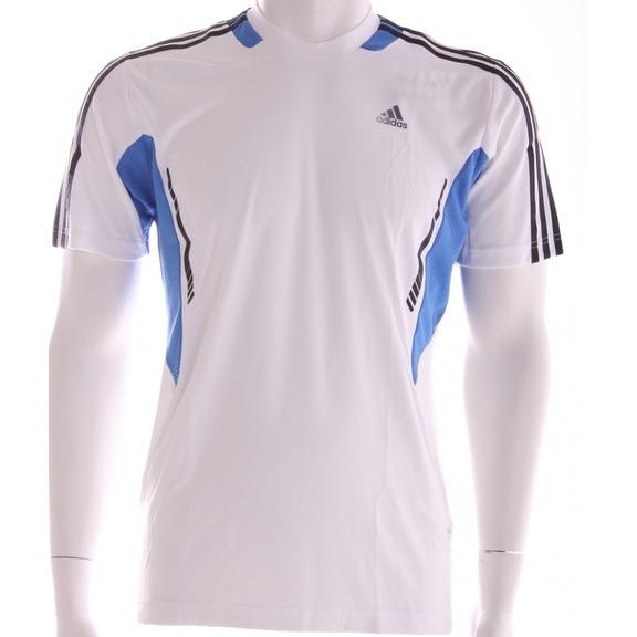Adidas T-Shirt Climate 365 (weiß/blau/schwarz)