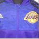 Adidas Junior Angeles Lakers Jacke (purpurpura/schwarz/gelb)