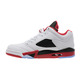 Air Jordan Retro 5 Low "Fire Red" (101/weiß/feuerrot/schwarz)