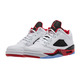 Air Jordan Retro 5 Low "Fire Red" (101/weiß/feuerrot/schwarz)
