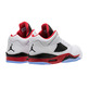 Air Jordan Retro 5 Low "Fire Red" (101/weiß/feuerrot/schwarz)