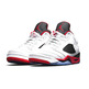 Air Jordan Retro 5 Low "Fire Red" (101/weiß/feuerrot/schwarz)