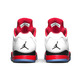 Air Jordan Retro 5 Low "Fire Red" (101/weiß/feuerrot/schwarz)