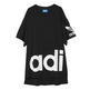 Original Adidas Frau T-Shirt Kleid Mystic Moon Rita Ora (schwarz)