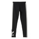 Adidas Originals Leggings 3 Streifen Logo (negro)
