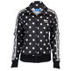 Original Damen Adidas Firebird TT AOP Dots Jacke (schwarz/weiß)