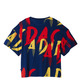 Adidas Originasl Mujer Camiseta Paris Gedrucktes Trefoil Logo (Asul/Multicolor)