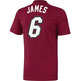 Adidas NBA T-Shirt Gametime Lebron James (rot/weiß)