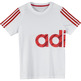 Adidas Camiseta Niño Aufgeladen (weiß/rot)