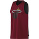 Adidas T-shirt NBA Coach Heat Summer Run (granate/schwarz)