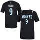 Adidas NBA Camiseta Gametime Wölfe Ricky Rubio (schwarz/weiß)