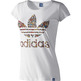 Adidas Camiseta Edelsteine Trefoil Mujer (weiß)