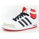 Top von Adidas Zehn Hi Kids (36-40)(blanco/marino/naranja)