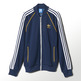 Adidas Original Superstar Track Topjacke (marine/tür/weiß)