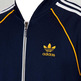 Adidas Original Superstar Track Topjacke (marine/tür/weiß)
