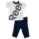 Reebok Baby Sommer Set (weiß/gris/blau)