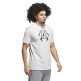 Adidas Basketball Millennium Hoops Graphic Tee "Grey"