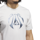 Adidas Basketball Millennium Hoops Graphic Tee "Grey"