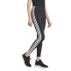 ADIDAS ESSENTIALS 3-STRIPES COTTON LEGGINGS "black-clear pink"