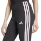 ADIDAS ESSENTIALS 3-STRIPES COTTON LEGGINGS "black-clear pink"